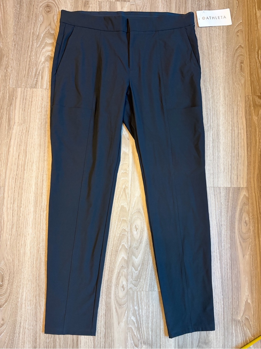 ATHLETA  women’s Water-Resistant Pant Black Size 12 NWT Travel Work Pants